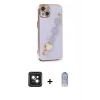 MARSİLYAN™- iPhone 14 Kılıf Nova Işık Prime - Siyah Joko Magic 5D Cam + PVD Metal Kamera Lens - PE