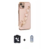 MARSİLYAN™- iPhone 14 Kılıf Nova Işık Prime - Siyah Joko Magic 5D Cam + PVD Metal Kamera Lens - SH