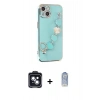 MARSİLYAN™- iPhone 14 Kılıf Nova Işık Prime - Siyah Joko Magic 5D Cam + PVD Metal Kamera Lens - SH