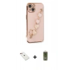 MARSİLYAN™- iPhone 14 Kılıf Nova Işık Prime - Siyah Joko Magic 5D Hayalet Cam + Diamond Kamera Lens - KI