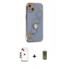 MARSİLYAN™- iPhone 14 Kılıf Nova Işık Prime - Siyah Joko Magic 5D Hayalet Cam + Shine Kamera Lens - KI