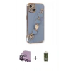 MARSİLYAN™- iPhone 14 Kılıf Nova Işık Prime - Siyah Joko Magic 5D Hayalet Cam + Raze Metal Kamera Lens - MR