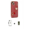 MARSİLYAN™- iPhone 14 Kılıf Nova Işık Prime - Siyah Joko Magic 5D Hayalet Cam + Shine Kamera Lens - GS