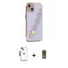 MARSİLYAN™- iPhone 14 Kılıf Nova Işık Prime - Siyah Joko Magic 5D Hayalet Cam + Shine Kamera Lens - SH