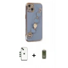 MARSİLYAN™- iPhone 14 Kılıf Nova Işık Prime - Siyah Joko Magic 5D Hayalet Cam + Shine Kamera Lens - YL