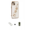 MARSİLYAN™- iPhone 14 Kılıf Nova Işık Prime - Siyah Joko Magic 5D Hayalet Cam + Diamond Kamera Lens - SABE