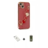 MARSİLYAN™- iPhone 14 Kılıf Nova Işık Prime - Siyah Joko Magic 5D Hayalet Cam + Diamond Kamera Lens - SABE