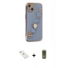 MARSİLYAN™- iPhone 14 Kılıf Nova Işık Prime - Siyah Joko Magic 5D Hayalet Cam + Diamond Kamera Lens - SABE