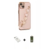 MARSİLYAN™- iPhone 14 Kılıf Nova Işık Prime - Siyah Joko Magic 5D Hayalet Cam + Diamond Kamera Lens - SABE