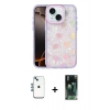 MARSİLYAN™- iPhone 14 Kılıf Odak Prime - Şeffaf 360 Full Body Arka Koruyucu + Shine Kamera Lens - MI