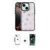 MARSİLYAN™- iPhone 14 Kılıf Odak Prime - Şeffaf 360 Full Body Arka Koruyucu + Shine Kamera Lens - MI
