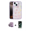 MARSİLYAN™- iPhone 14 Kılıf Odak Prime - Şeffaf 360 Full Body Arka Koruyucu + Raze Metal Kamera Lens - MR