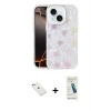 MARSİLYAN™- iPhone 14 Kılıf Odak Prime - Şeffaf Pasifik Cam Ekran Koruyucu + Diamond Kamera Lens - SABE