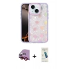 MARSİLYAN™- iPhone 14 Kılıf Odak Prime - Şeffaf Pasifik Cam Ekran Koruyucu + Raze Metal Kamera Lens - KI