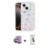 MARSİLYAN™- iPhone 14 Kılıf Odak Prime - Şeffaf Pasifik Cam Ekran Koruyucu + Raze Metal Kamera Lens - MR