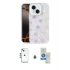 MARSİLYAN™- iPhone 14 Kılıf Odak Prime - Şeffaf Royal Nano Ekran Koruyucu + Shine Kamera Lens - MI