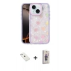 MARSİLYAN™- iPhone 14 Kılıf Odak Prime - Siyah Bilvis 3D Cam Ekran Koruyucu + Diamond Kamera Lens - SABE