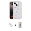 MARSİLYAN™- iPhone 14 Kılıf Odak Prime - Siyah Bilvis 3D Cam Ekran Koruyucu + Diamond Kamera Lens - YL