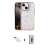 MARSİLYAN™- iPhone 14 Kılıf Odak Prime - Siyah Bilvis 3D Cam Ekran Koruyucu + Diamond Kamera Lens - YL