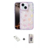 MARSİLYAN™- iPhone 14 Kılıf Odak Prime - Siyah Bilvis 3D Cam Ekran Koruyucu + Diamond Kamera Lens - YL