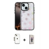 MARSİLYAN™- iPhone 14 Kılıf Odak Prime - Siyah Bilvis 3D Cam Ekran Koruyucu + Shine Kamera Lens - GD
