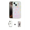MARSİLYAN™- iPhone 14 Kılıf Odak Prime - Siyah Bilvis 3D Cam Ekran Koruyucu + Shine Kamera Lens - GD
