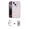MARSİLYAN™- iPhone 14 Kılıf Odak Prime - Siyah Bilvis 3D Cam Ekran Koruyucu + Shine Kamera Lens - KI
