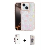 MARSİLYAN™- iPhone 14 Kılıf Odak Prime - Siyah Bilvis 3D Cam Ekran Koruyucu + Shine Kamera Lens - KI