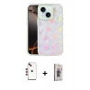 MARSİLYAN™- iPhone 14 Kılıf Odak Prime - Siyah Bilvis 3D Cam Ekran Koruyucu + Shine Kamera Lens - KI