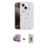 MARSİLYAN™- iPhone 14 Kılıf Odak Prime - Siyah Bilvis 3D Cam Ekran Koruyucu + Raze Metal Kamera Lens - MR