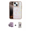 MARSİLYAN™- iPhone 14 Kılıf Odak Prime - Siyah Bilvis 3D Cam Ekran Koruyucu + Raze Metal Kamera Lens - MR