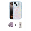 MARSİLYAN™- iPhone 14 Kılıf Odak Prime - Siyah Bilvis 3D Cam Ekran Koruyucu + Raze Metal Kamera Lens - MR