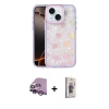 MARSİLYAN™- iPhone 14 Kılıf Odak Prime - Siyah Bilvis 3D Cam Ekran Koruyucu + Raze Metal Kamera Lens - MR