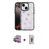 MARSİLYAN™- iPhone 14 Kılıf Odak Prime - Siyah Bilvis 3D Cam Ekran Koruyucu + Raze Metal Kamera Lens - MR