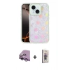 MARSİLYAN™- iPhone 14 Kılıf Odak Prime - Siyah Bilvis 3D Cam Ekran Koruyucu + Raze Metal Kamera Lens - MR