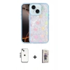 MARSİLYAN™- iPhone 14 Kılıf Odak Prime - Siyah Bilvis 3D Cam Ekran Koruyucu + Shine Kamera Lens - GS