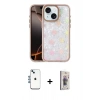 MARSİLYAN™- iPhone 14 Kılıf Odak Prime - Siyah Bilvis 3D Cam Ekran Koruyucu + Shine Kamera Lens - MI