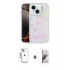 MARSİLYAN™- iPhone 14 Kılıf Odak Prime - Siyah Bilvis 3D Mat Cam Ekran Koruyucu + Shine Kamera Lens - GI