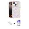 MARSİLYAN™- iPhone 14 Kılıf Odak Prime - Siyah Bilvis 5in1 3D Magic Cam Ekran Koruyucu + Diamond Kamera Lens - SABE