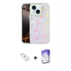 MARSİLYAN™- iPhone 14 Kılıf Odak Prime - Siyah Bilvis 5in1 3D Magic Cam Ekran Koruyucu + Diamond Kamera Lens - SABE