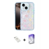 MARSİLYAN™- iPhone 14 Kılıf Odak Prime - Siyah Bilvis 5in1 3D Magic Cam Ekran Koruyucu + Diamond Kamera Lens - SABE