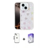 MARSİLYAN™- iPhone 14 Kılıf Odak Prime - Siyah Bilvis 5in1 3D Magic Cam Ekran Koruyucu + Shine Kamera Lens - GS