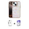 MARSİLYAN™- iPhone 14 Kılıf Odak Prime - Siyah Bilvis 5in1 3D Magic Cam Ekran Koruyucu + Shine Kamera Lens - GS