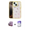 MARSİLYAN™- iPhone 14 Kılıf Odak Prime - Siyah Bilvis 5in1 3D Magic Cam Ekran Koruyucu + Raze Metal Kamera Lens - KI