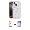 MARSİLYAN™- iPhone 14 Kılıf Odak Prime - Siyah Bilvis 5in1 3D Magic Cam Ekran Koruyucu + Shine Kamera Lens - KI