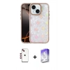 MARSİLYAN™- iPhone 14 Kılıf Odak Prime - Siyah Bilvis 5in1 3D Magic Cam Ekran Koruyucu + Shine Kamera Lens - KI