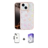 MARSİLYAN™- iPhone 14 Kılıf Odak Prime - Siyah Bilvis 5in1 3D Magic Cam Ekran Koruyucu + Shine Kamera Lens - SH