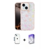 MARSİLYAN™- iPhone 14 Kılıf Odak Prime - Siyah Bilvis 5in1 3D Magic Cam Ekran Koruyucu + Shine Kamera Lens - MI