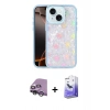 MARSİLYAN™- iPhone 14 Kılıf Odak Prime - Siyah Bilvis 5in1 5D Magic Hayalet Cam Ekran Koruyucu + Raze Metal Kamera Lens - GS