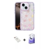 MARSİLYAN™- iPhone 14 Kılıf Odak Prime - Siyah Bilvis 5in1 5D Magic Hayalet Cam Ekran Koruyucu + Diamond Kamera Lens - KI